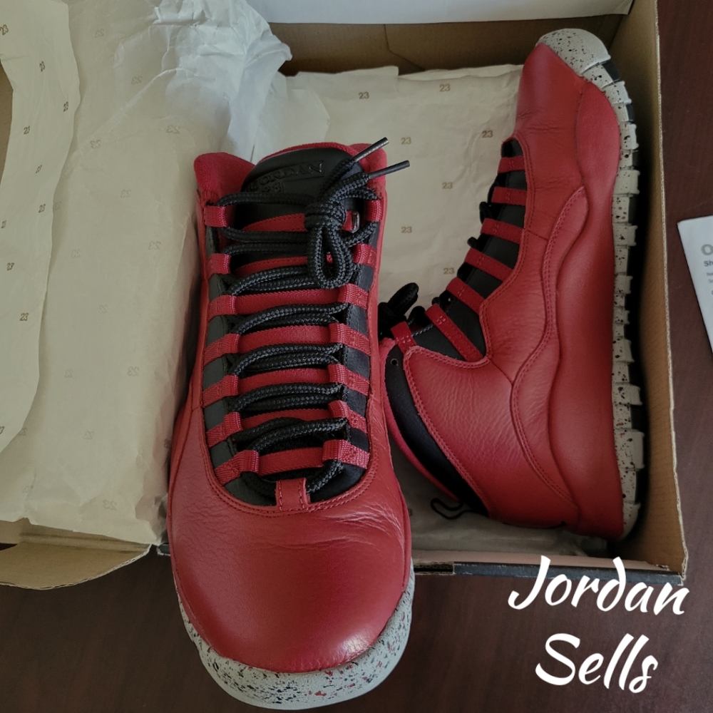Red Jordan Bulls Over Broadway